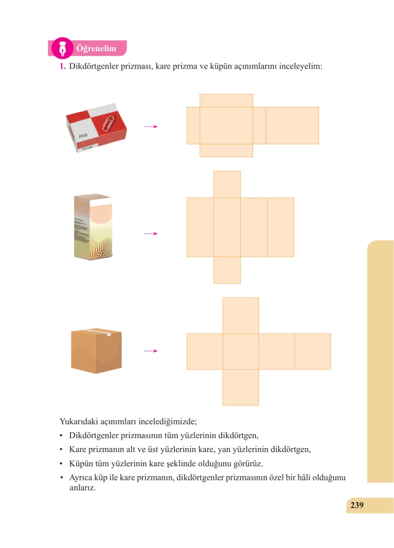 5. Sınıf Matematik Ders Kitabı Cevapları Özgün Yayınları Sayfa 239