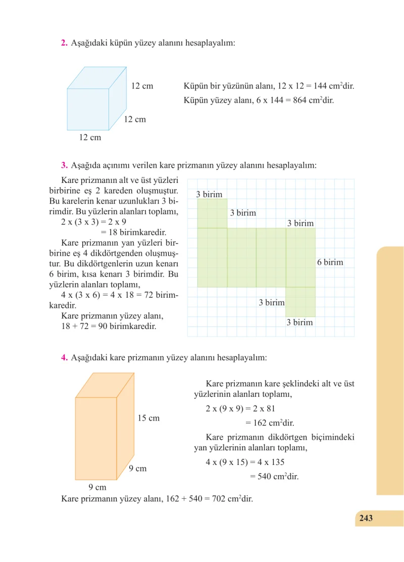 5. Sınıf Matematik Ders Kitabı Cevapları Özgün Yayınları Sayfa 243