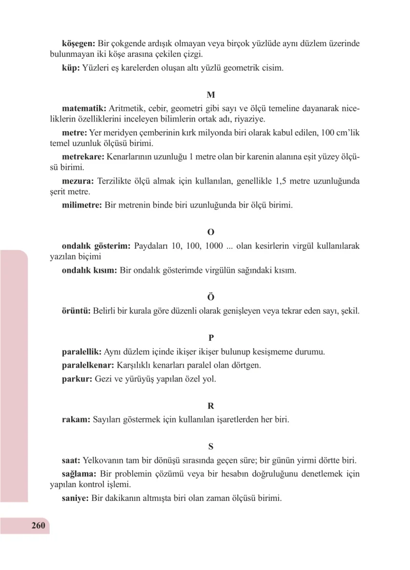 5. Sınıf Matematik Ders Kitabı Cevapları Özgün Yayınları Sayfa 260