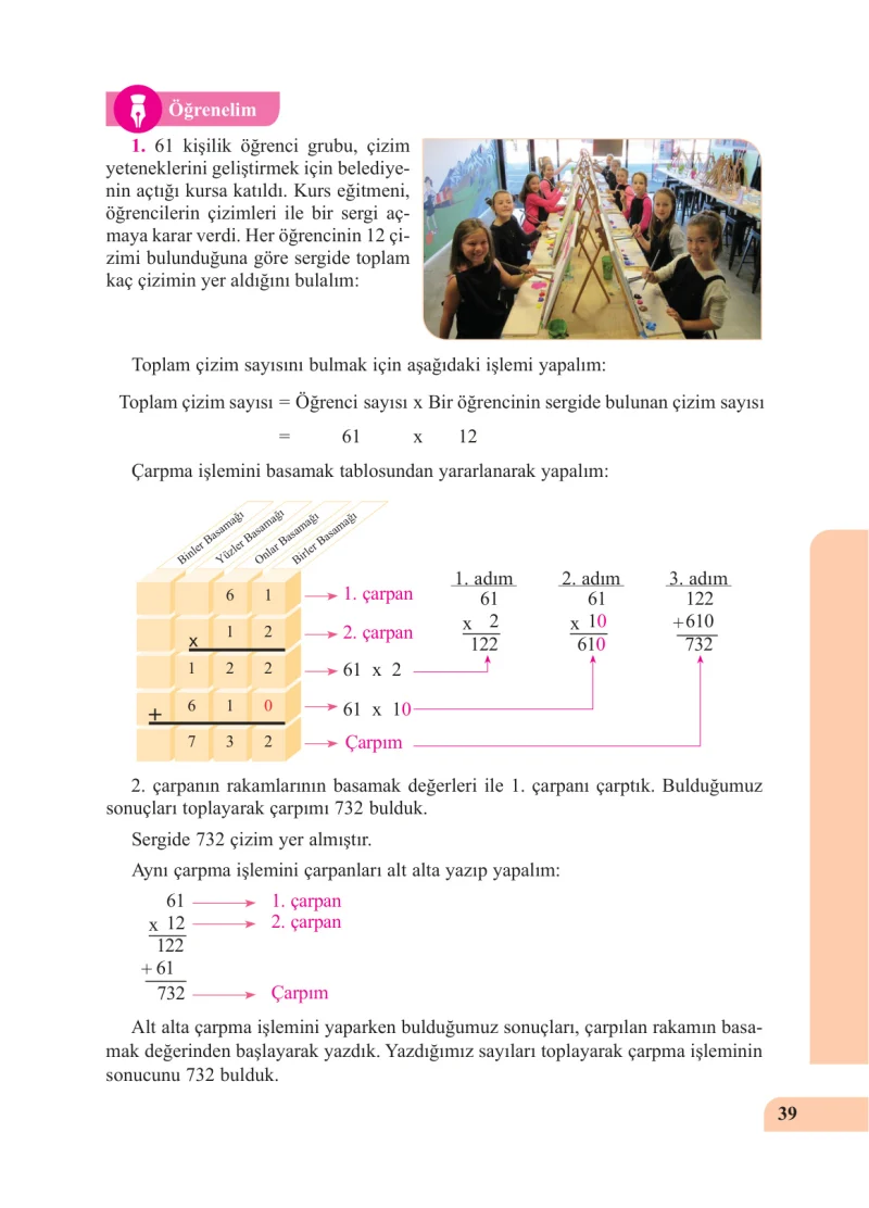 5. Sınıf Matematik Ders Kitabı Cevapları Özgün Yayınları Sayfa 39