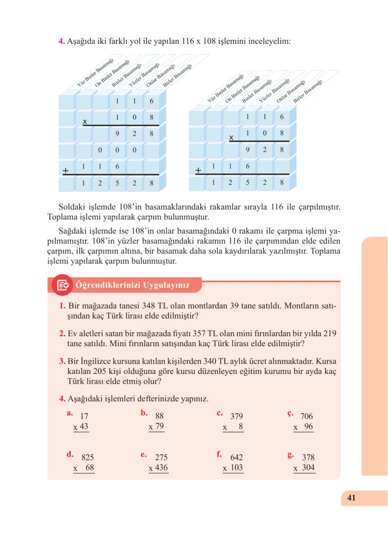 5. Sınıf Matematik Ders Kitabı Cevapları Özgün Yayınları Sayfa 41