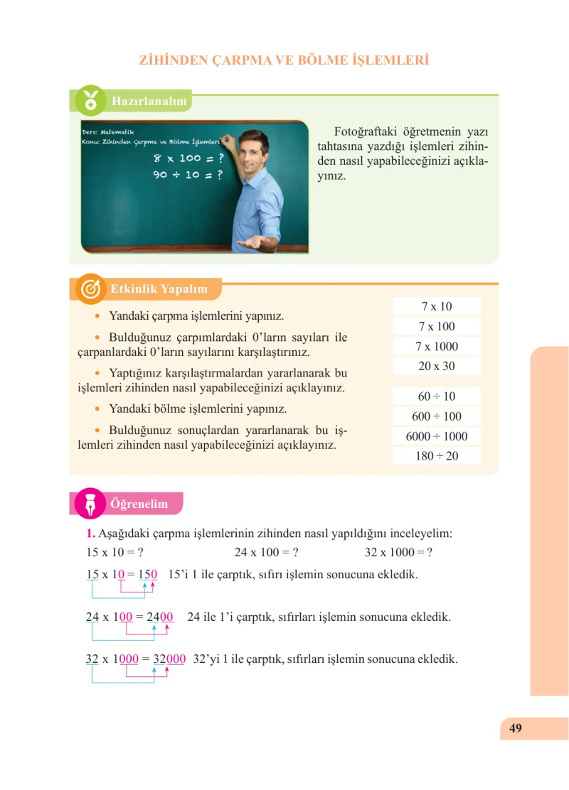 5. Sınıf Matematik Ders Kitabı Cevapları Özgün Yayınları Sayfa 49