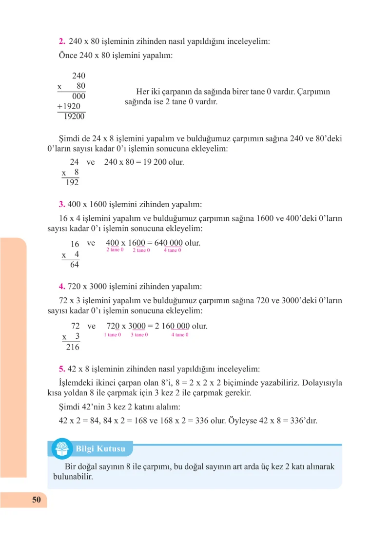 5. Sınıf Matematik Ders Kitabı Cevapları Özgün Yayınları Sayfa 50