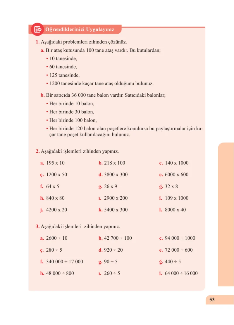 5. Sınıf Matematik Ders Kitabı Cevapları Özgün Yayınları Sayfa 53