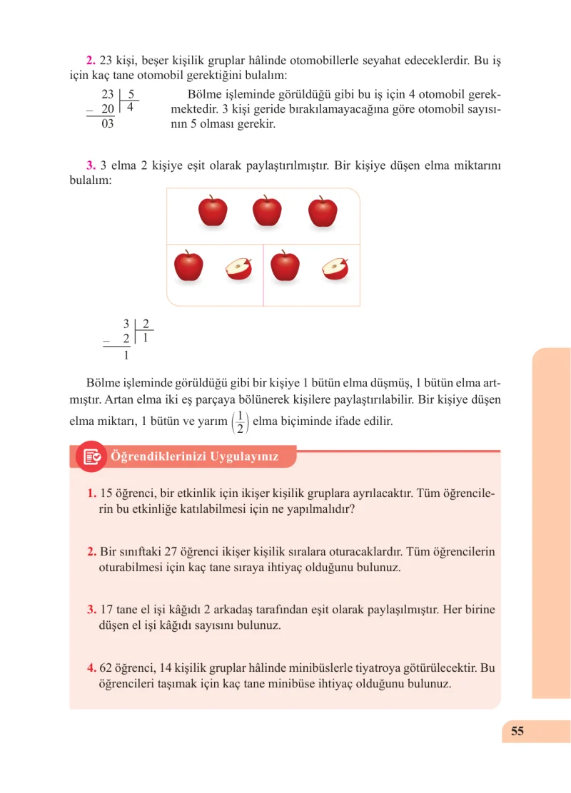 5. Sınıf Matematik Ders Kitabı Cevapları Özgün Yayınları Sayfa 55