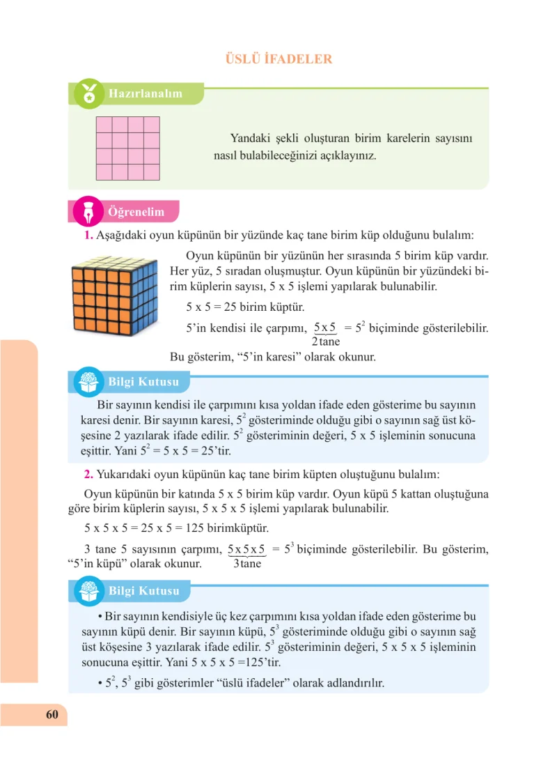 5. Sınıf Matematik Ders Kitabı Cevapları Özgün Yayınları Sayfa 60