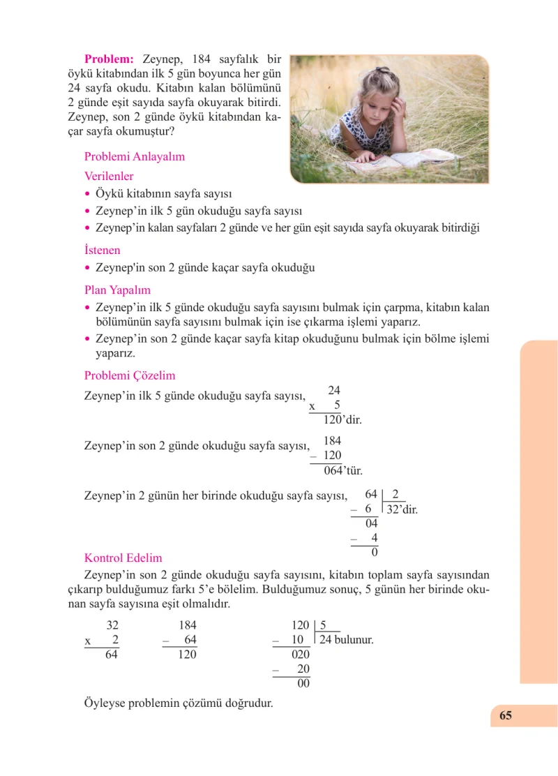 5. Sınıf Matematik Ders Kitabı Cevapları Özgün Yayınları Sayfa 65