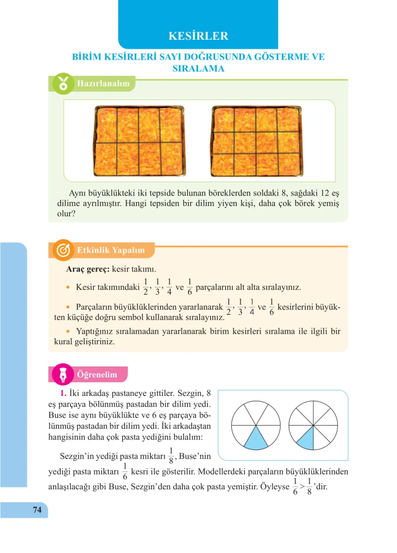 5. Sınıf Matematik Ders Kitabı Cevapları Özgün Yayınları Sayfa 74