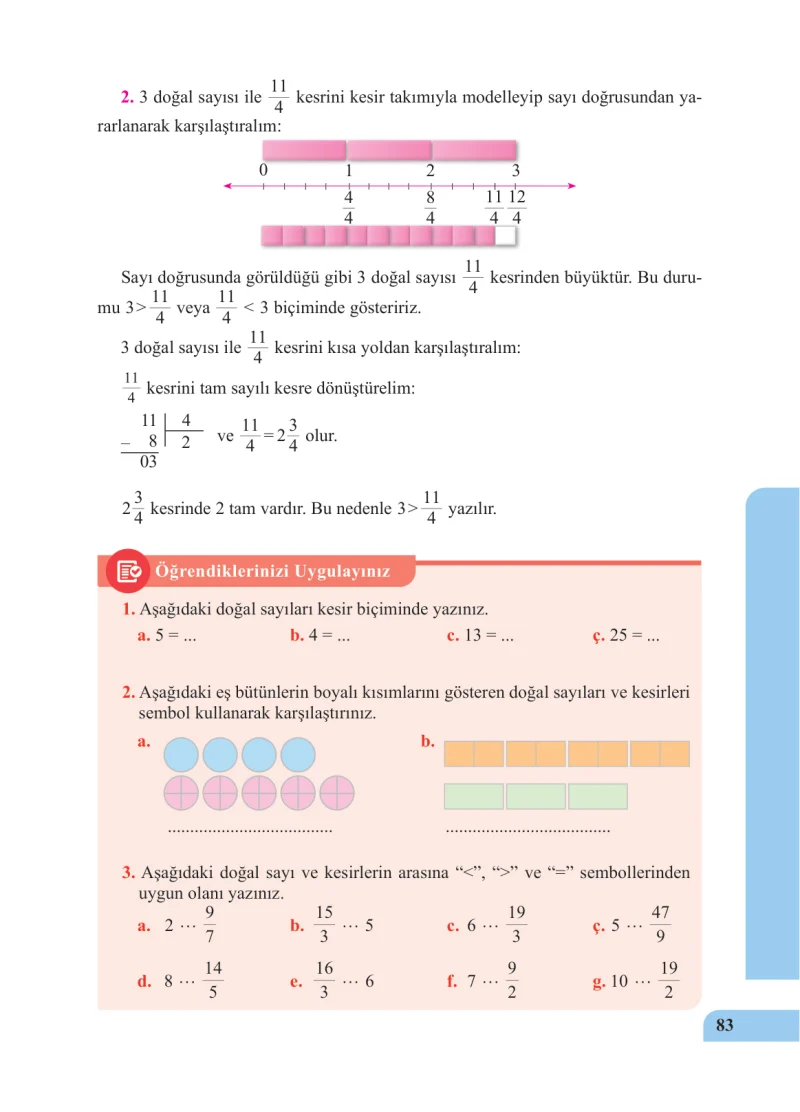 5. Sınıf Matematik Ders Kitabı Cevapları Özgün Yayınları Sayfa 83