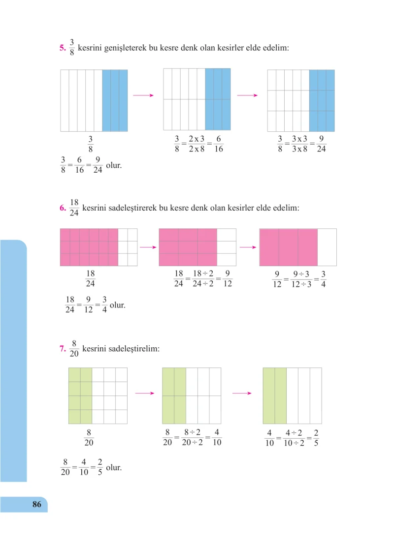 5. Sınıf Matematik Ders Kitabı Cevapları Özgün Yayınları Sayfa 86