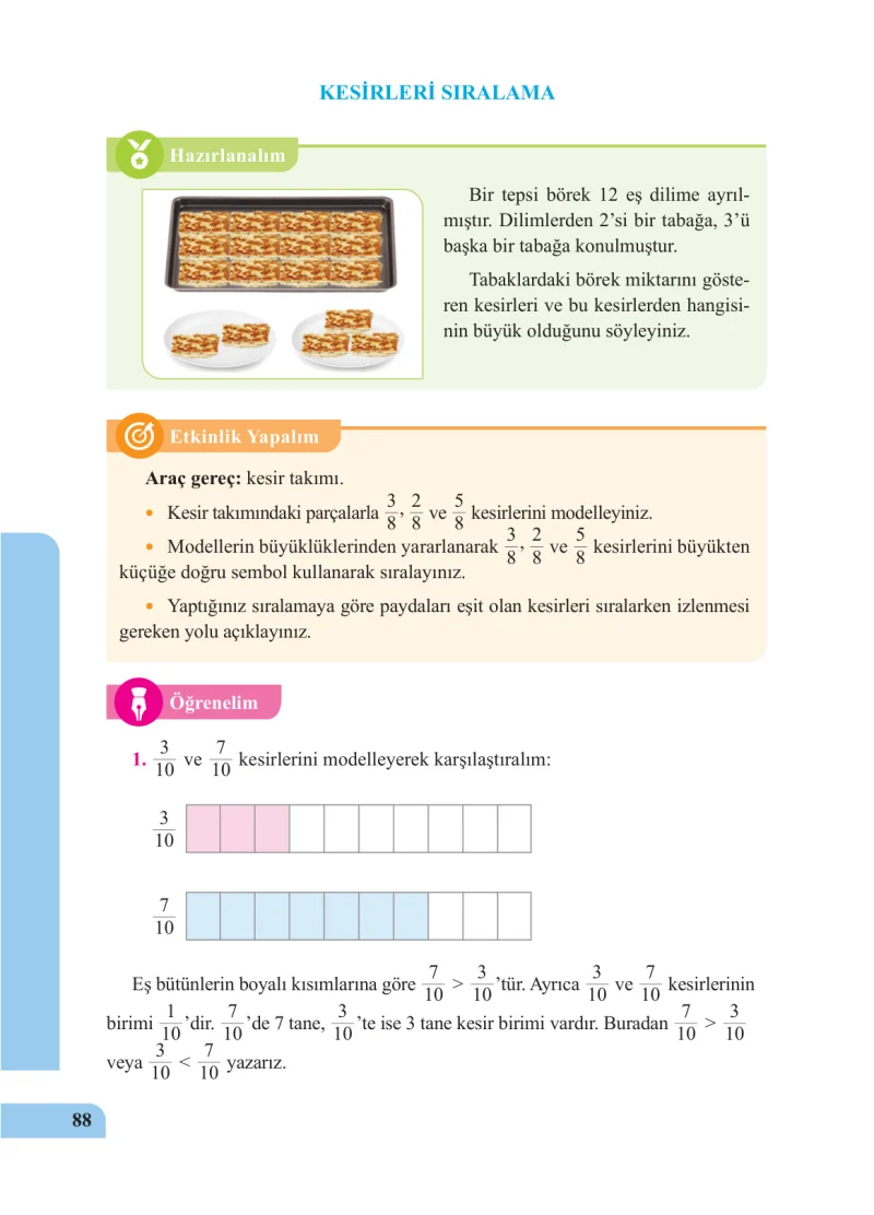 5. Sınıf Matematik Ders Kitabı Cevapları Özgün Yayınları Sayfa 88