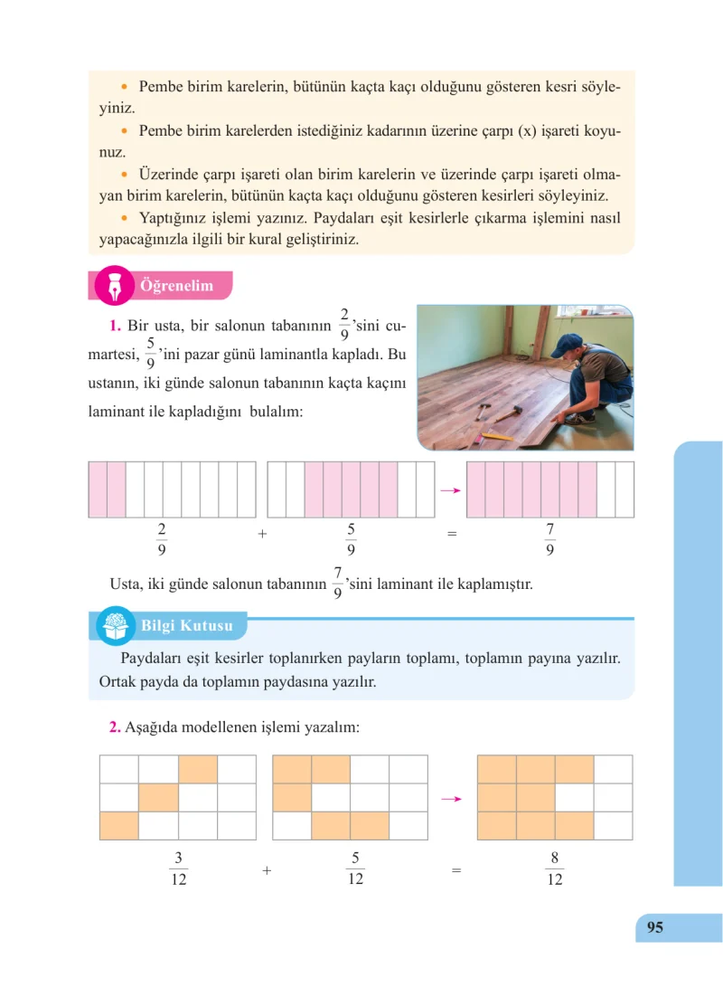 5. Sınıf Matematik Ders Kitabı Cevapları Özgün Yayınları Sayfa 95