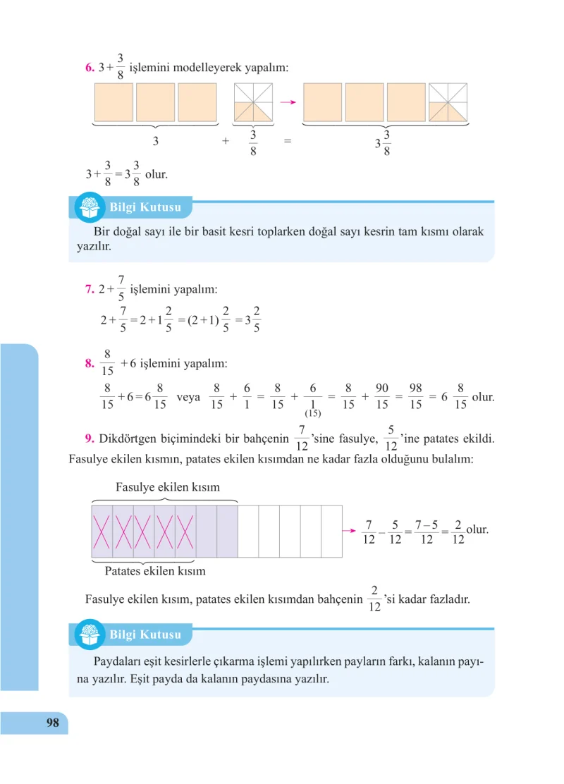 5. Sınıf Matematik Ders Kitabı Cevapları Özgün Yayınları Sayfa 98