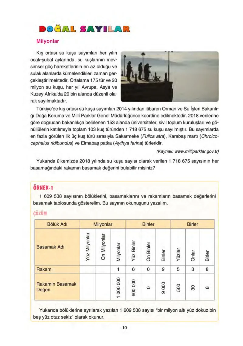 5. Sınıf Matematik Ders Kitabı Cevapları Tuna Yayınları Sayfa 10