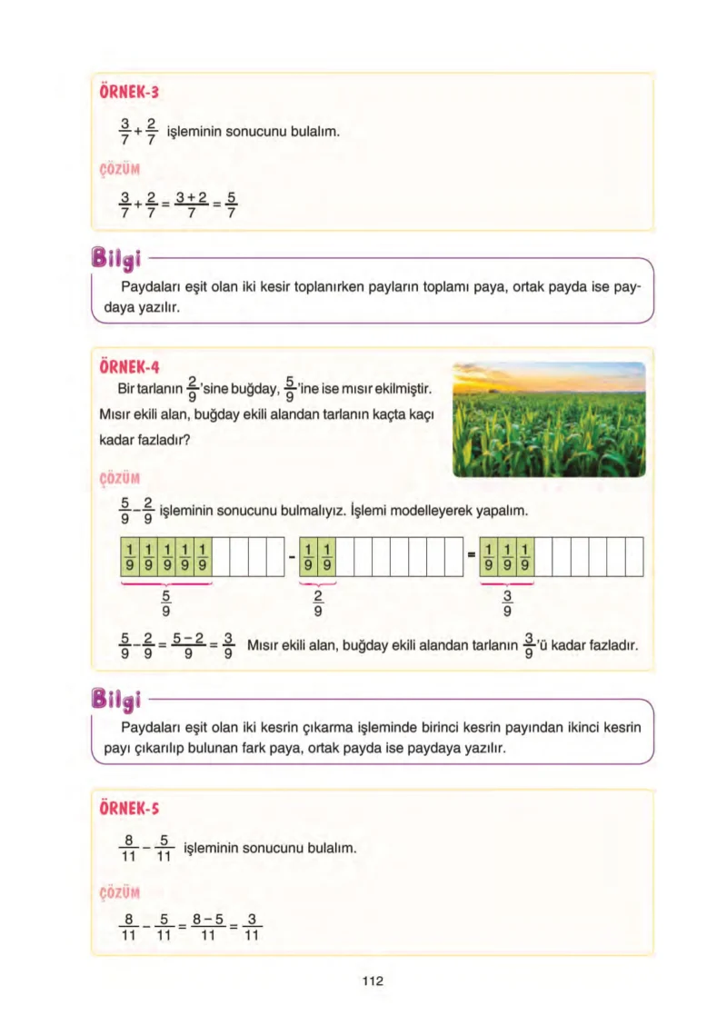 5. Sınıf Matematik Ders Kitabı Cevapları Tuna Yayınları Sayfa 112
