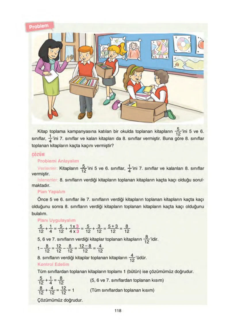 5. Sınıf Matematik Ders Kitabı Cevapları Tuna Yayınları Sayfa 118