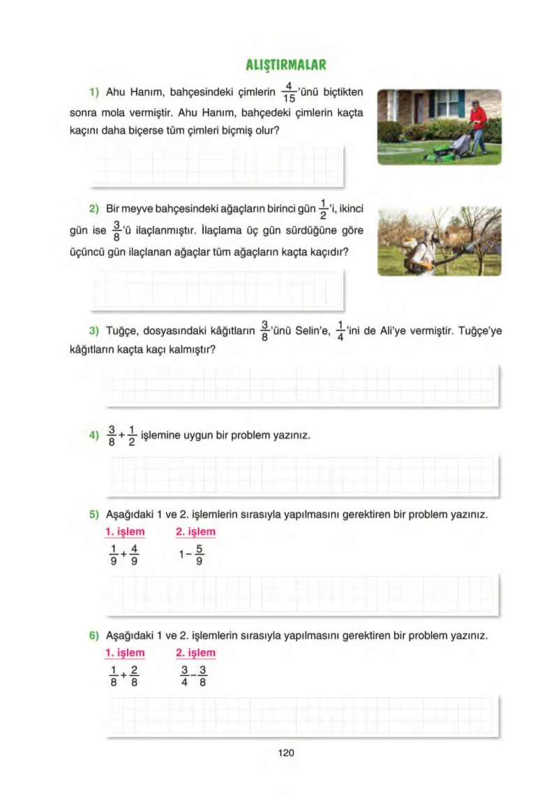5. Sınıf Matematik Ders Kitabı Cevapları Tuna Yayınları Sayfa 120