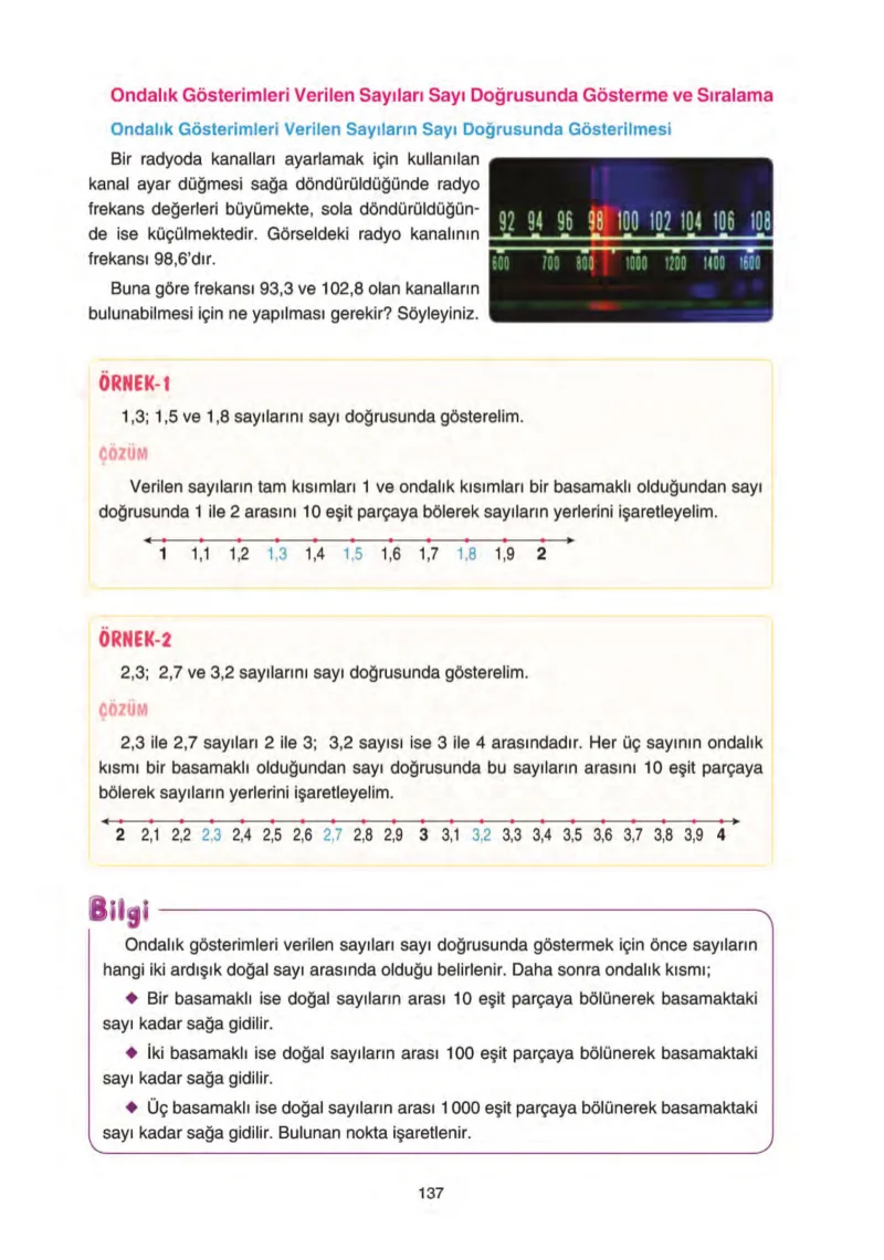 5. Sınıf Matematik Ders Kitabı Cevapları Tuna Yayınları Sayfa 137