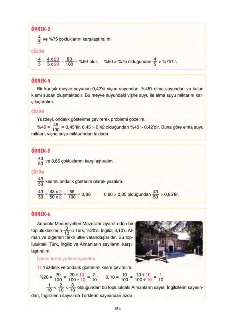 5. Sınıf Matematik Ders Kitabı Cevapları Tuna Yayınları Sayfa 154