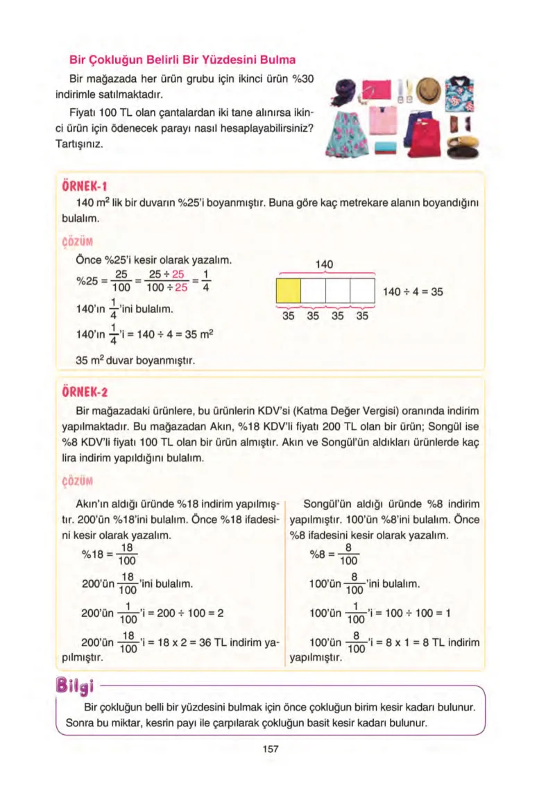 5. Sınıf Matematik Ders Kitabı Cevapları Tuna Yayınları Sayfa 157