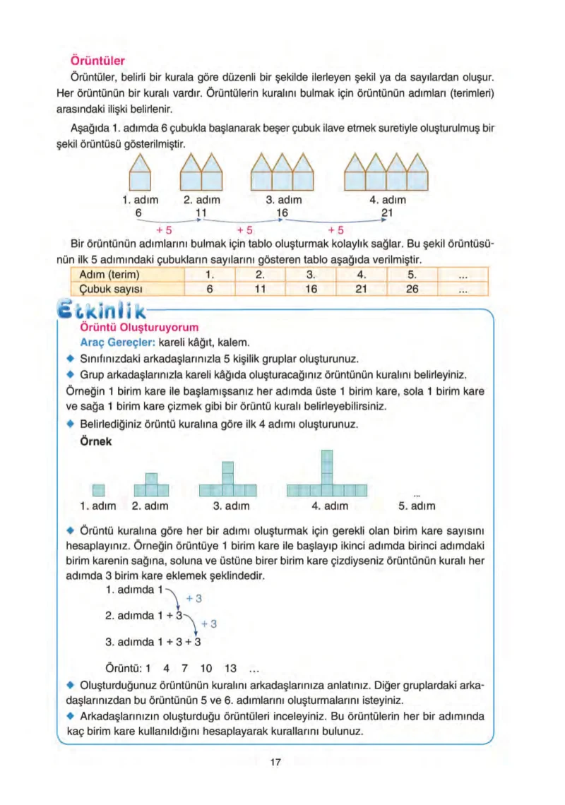 5. Sınıf Matematik Ders Kitabı Cevapları Tuna Yayınları Sayfa 17