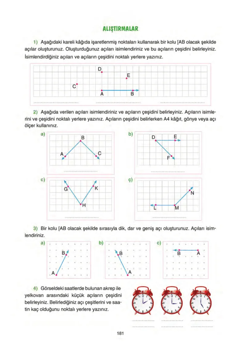 5. Sınıf Matematik Ders Kitabı Cevapları Tuna Yayınları Sayfa 181