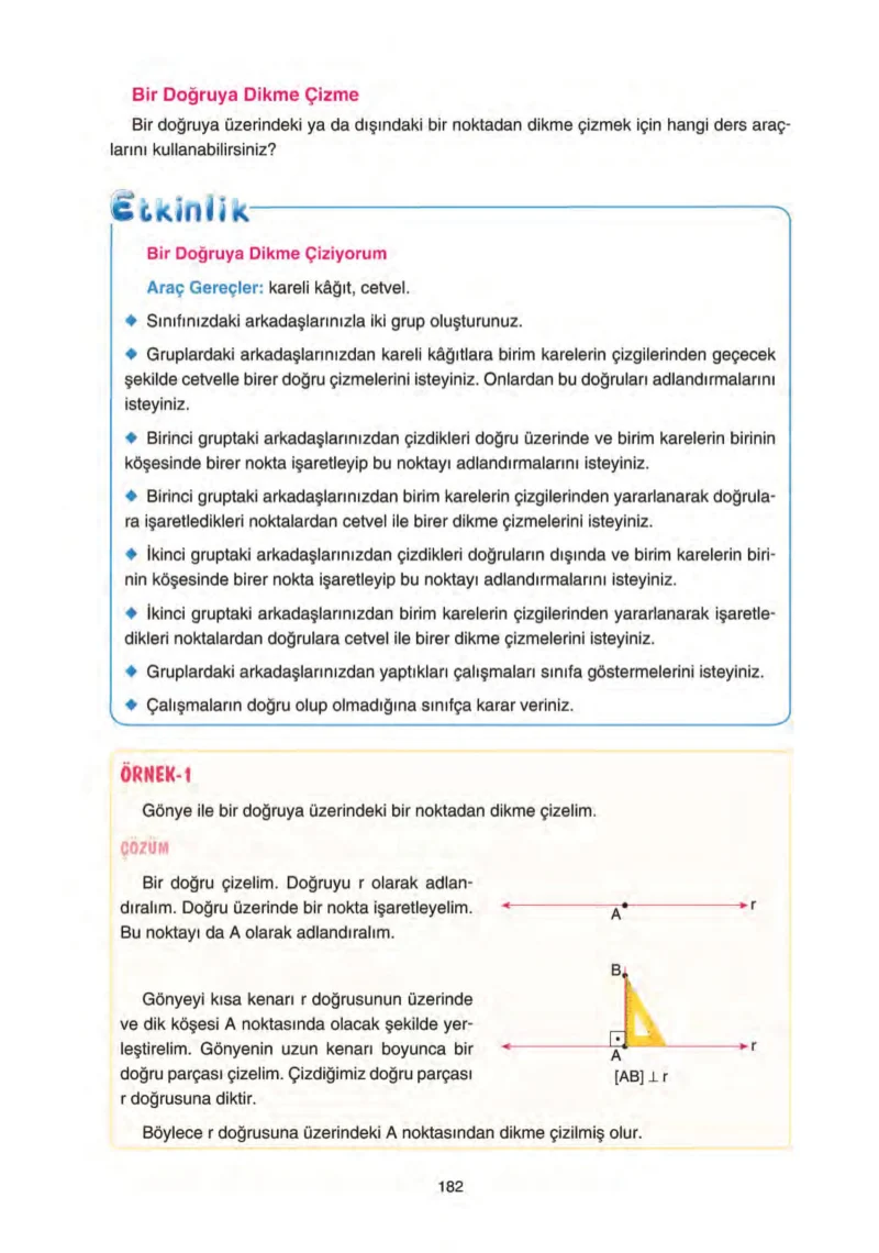 5. Sınıf Matematik Ders Kitabı Cevapları Tuna Yayınları Sayfa 182