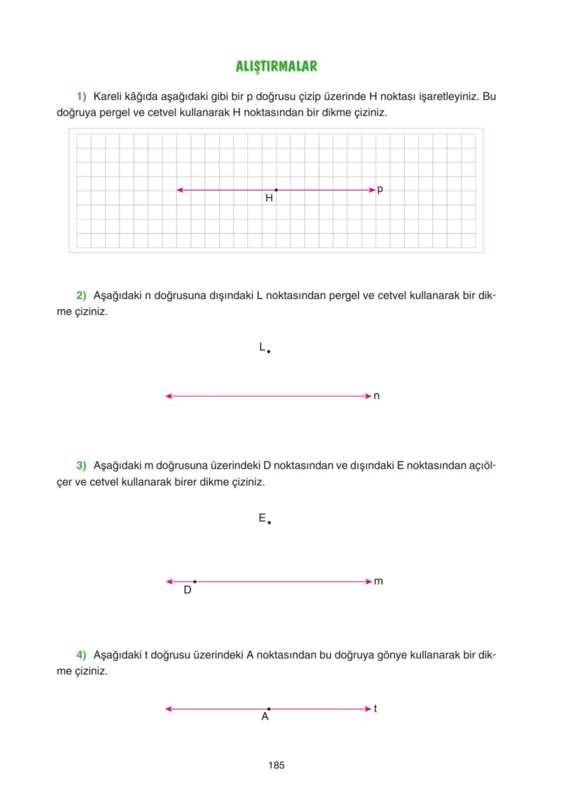 5. Sınıf Matematik Ders Kitabı Cevapları Tuna Yayınları Sayfa 185