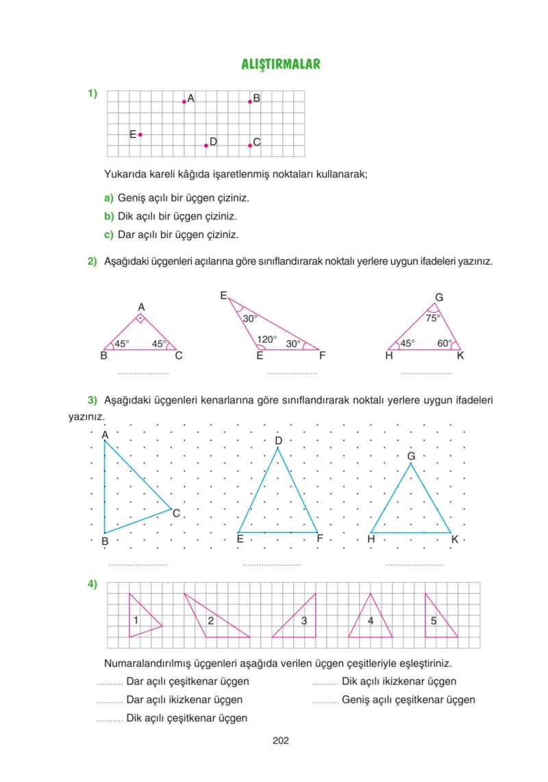 5. Sınıf Matematik Ders Kitabı Cevapları Tuna Yayınları Sayfa 202