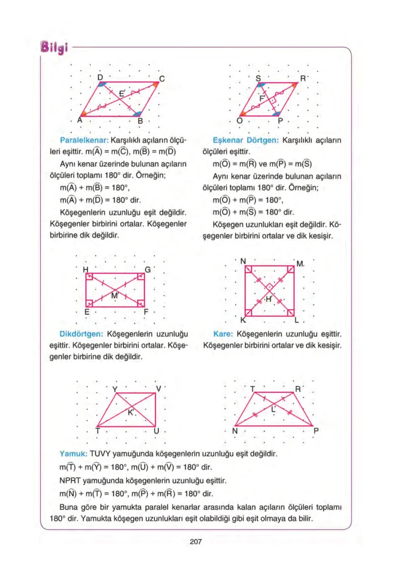 5. Sınıf Matematik Ders Kitabı Cevapları Tuna Yayınları Sayfa 207