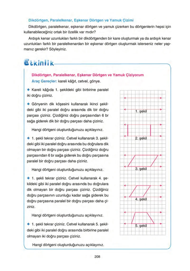 5. Sınıf Matematik Ders Kitabı Cevapları Tuna Yayınları Sayfa 208