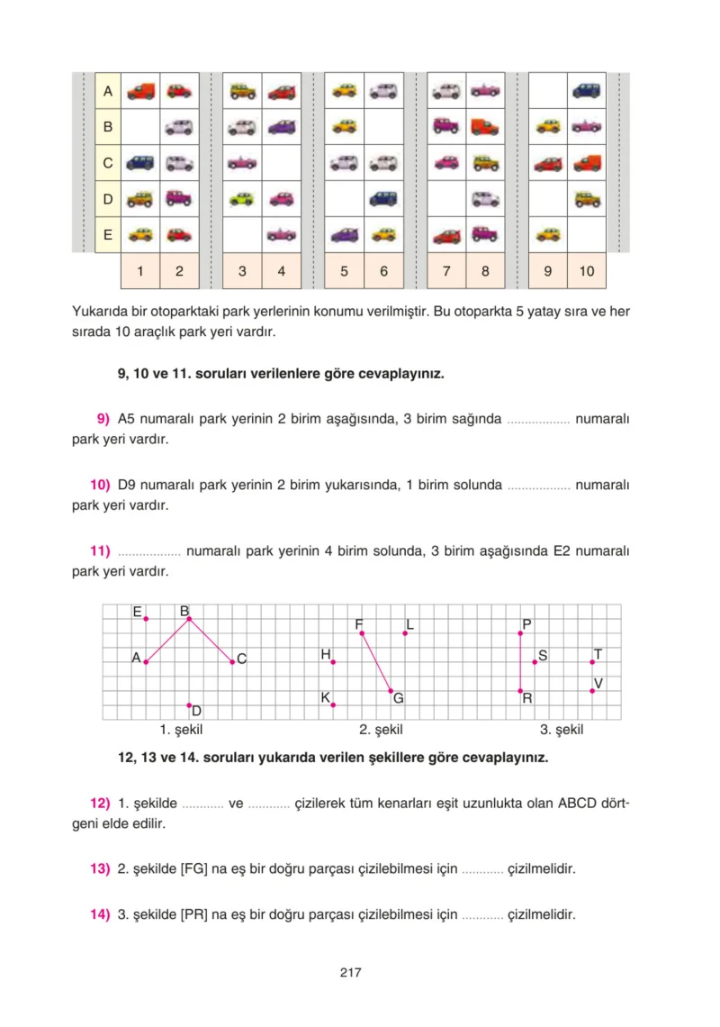 5. Sınıf Matematik Ders Kitabı Cevapları Tuna Yayınları Sayfa 217