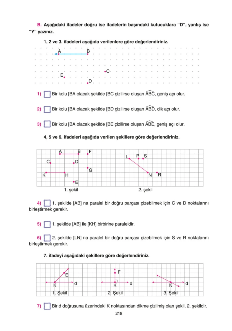 5. Sınıf Matematik Ders Kitabı Cevapları Tuna Yayınları Sayfa 218