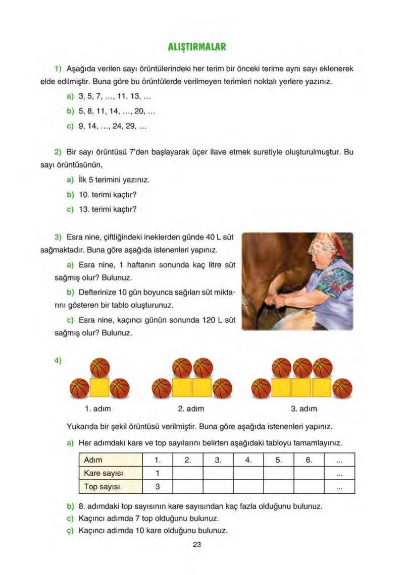 5. Sınıf Matematik Ders Kitabı Cevapları Tuna Yayınları Sayfa 23