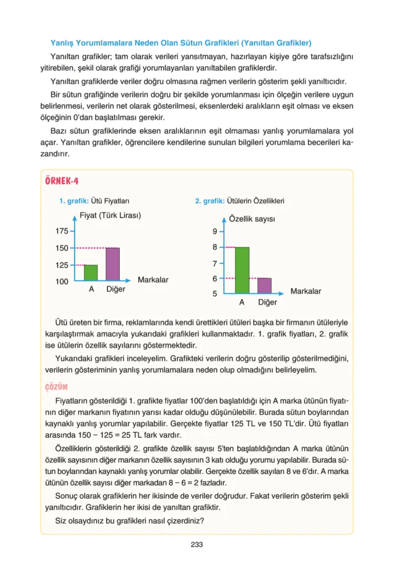 5. Sınıf Matematik Ders Kitabı Cevapları Tuna Yayınları Sayfa 233