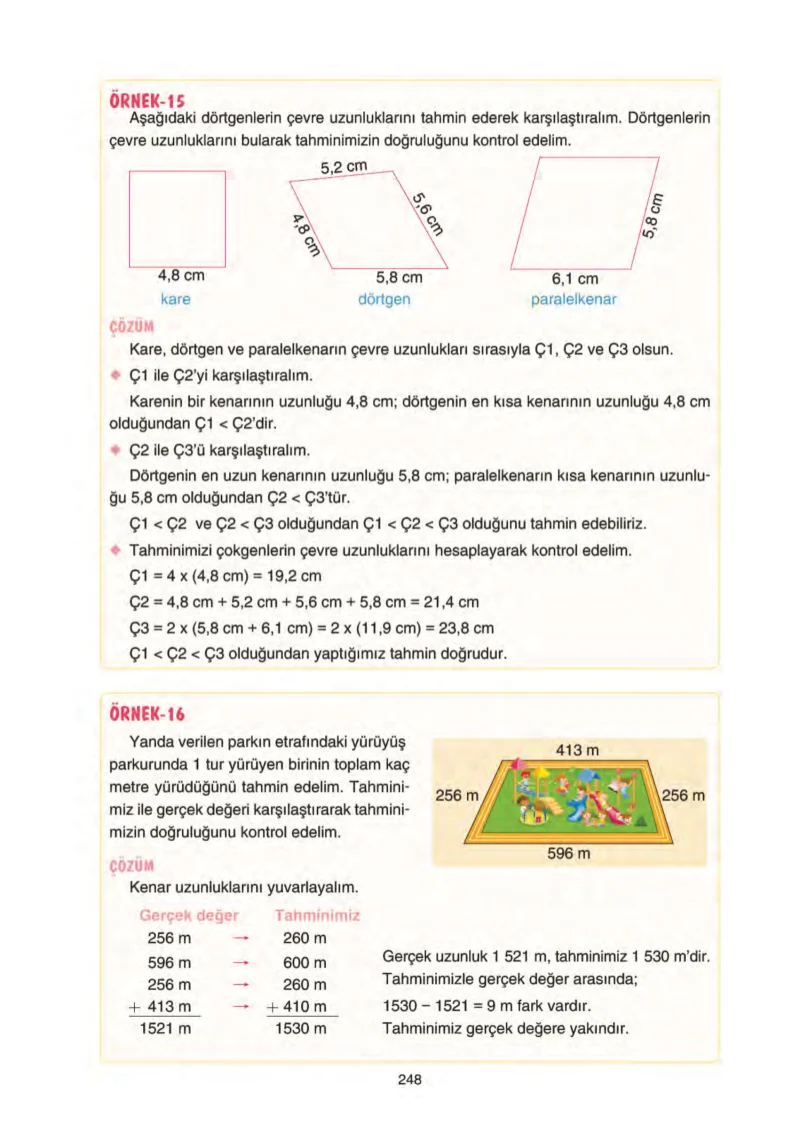 5. Sınıf Matematik Ders Kitabı Cevapları Tuna Yayınları Sayfa 248