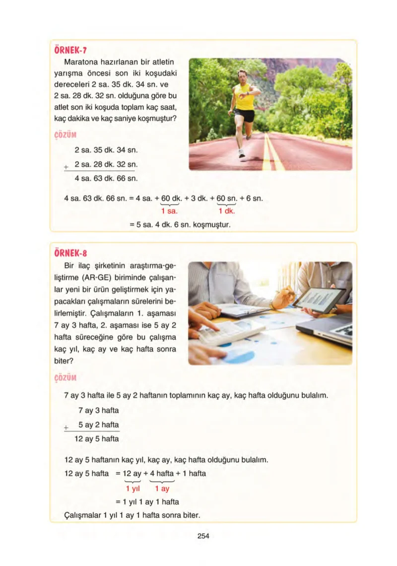 5. Sınıf Matematik Ders Kitabı Cevapları Tuna Yayınları Sayfa 254