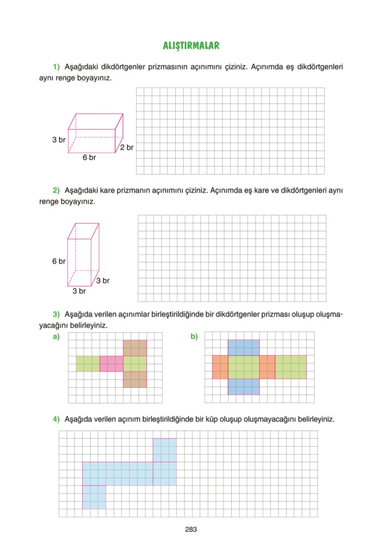 5. Sınıf Matematik Ders Kitabı Cevapları Tuna Yayınları Sayfa 283