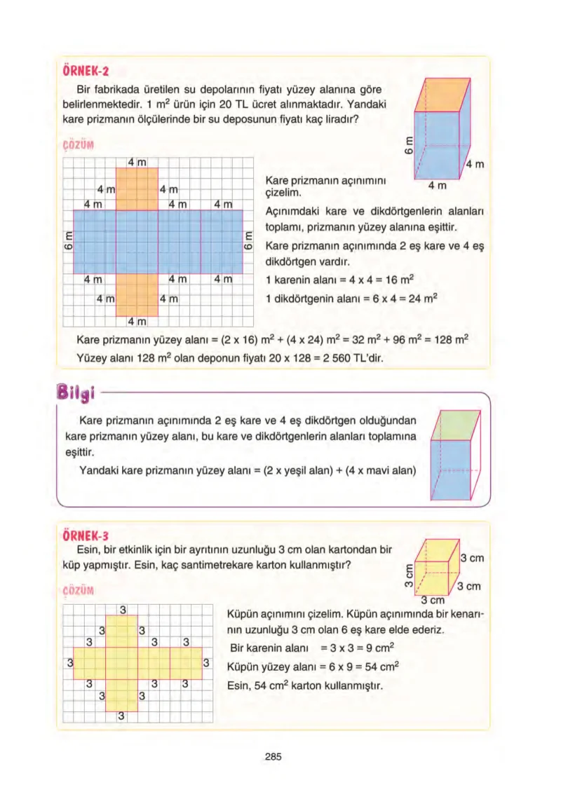5. Sınıf Matematik Ders Kitabı Cevapları Tuna Yayınları Sayfa 285