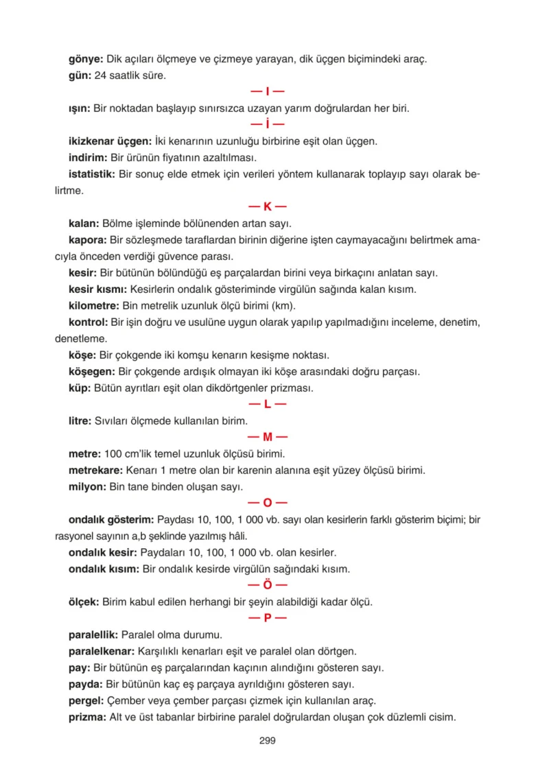 5. Sınıf Matematik Ders Kitabı Cevapları Tuna Yayınları Sayfa 299