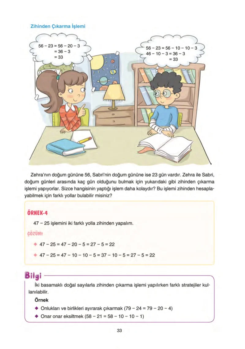 5. Sınıf Matematik Ders Kitabı Cevapları Tuna Yayınları Sayfa 33