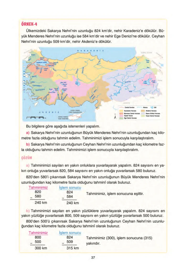 5. Sınıf Matematik Ders Kitabı Cevapları Tuna Yayınları Sayfa 37