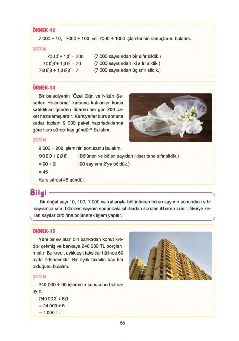 5. Sınıf Matematik Ders Kitabı Cevapları Tuna Yayınları Sayfa 58