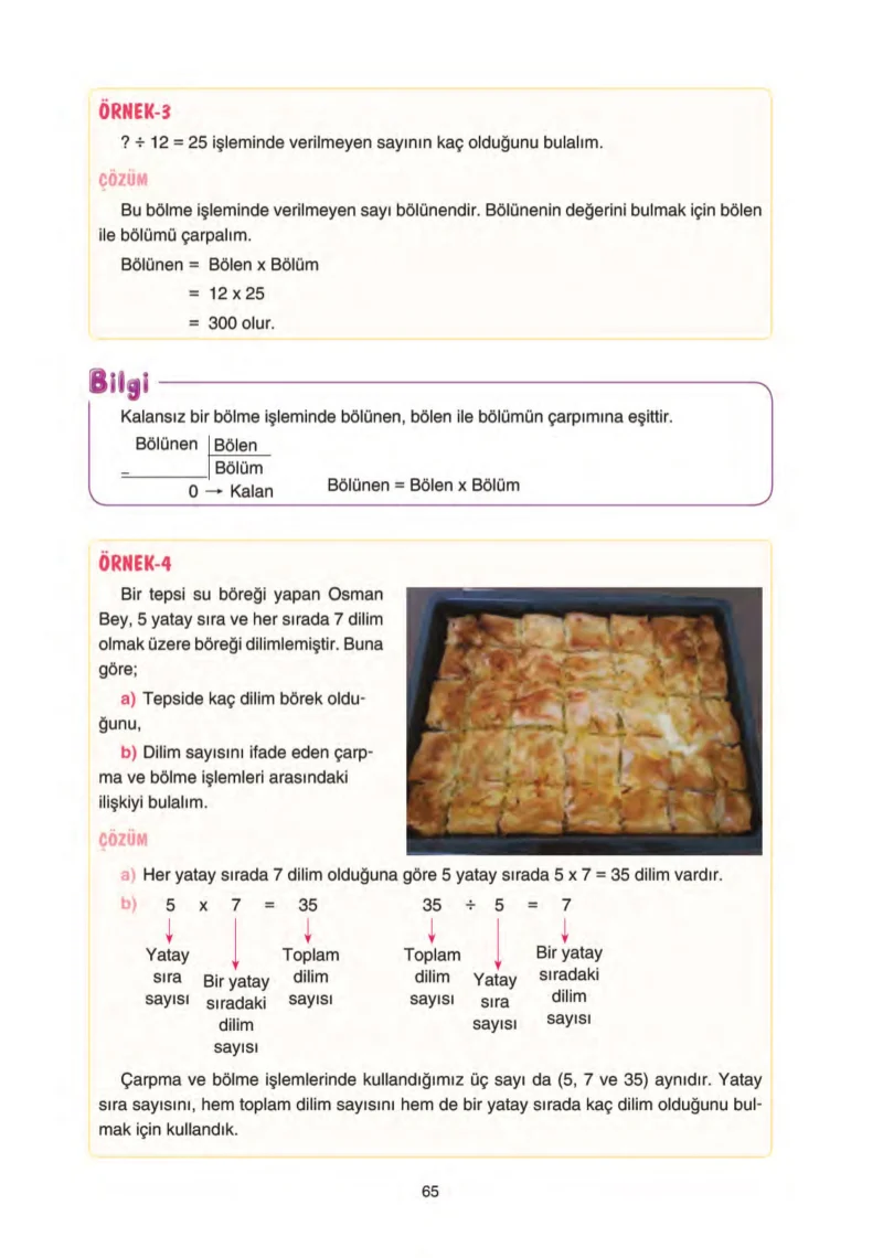 5. Sınıf Matematik Ders Kitabı Cevapları Tuna Yayınları Sayfa 65