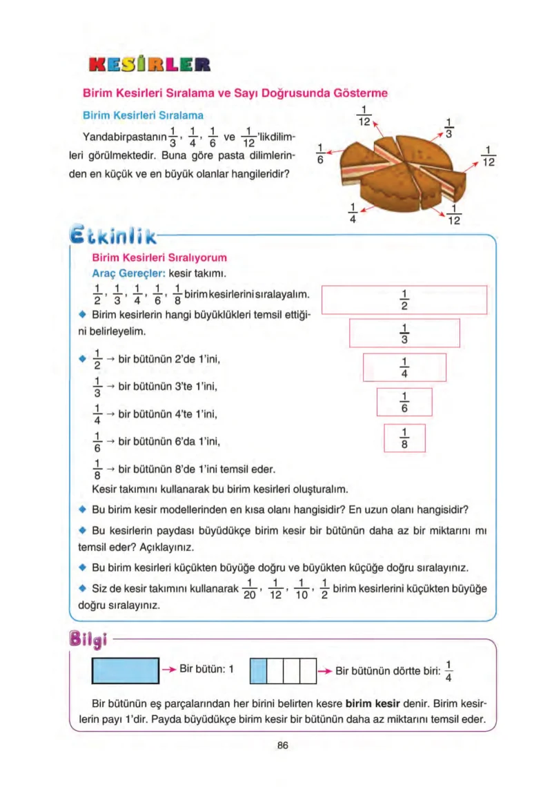 5. Sınıf Matematik Ders Kitabı Cevapları Tuna Yayınları Sayfa 86