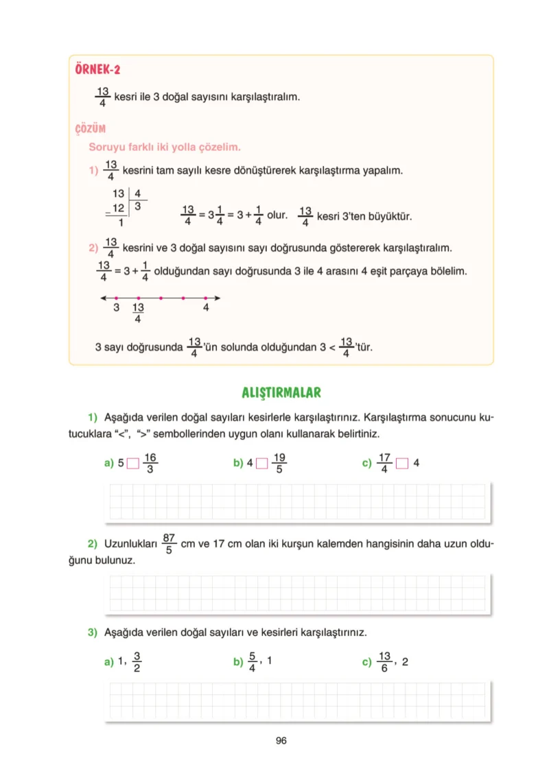 5. Sınıf Matematik Ders Kitabı Cevapları Tuna Yayınları Sayfa 96