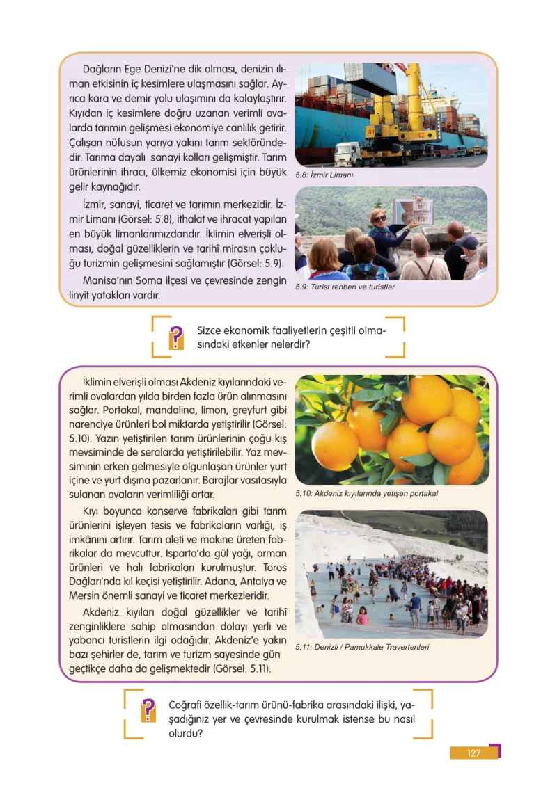 5. Sınıf Sosyal Bilgiler Ders Kitabı Cevapları E Kare Yayınları Sayfa 127