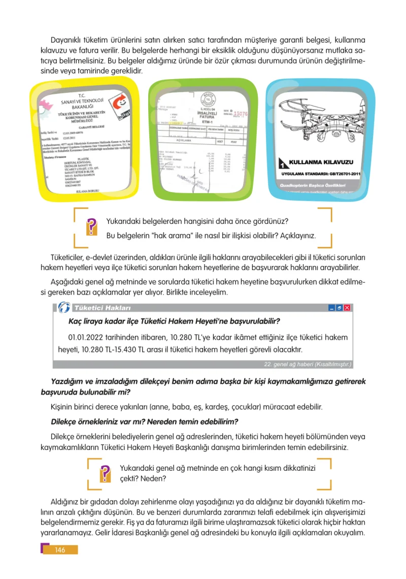 5. Sınıf Sosyal Bilgiler Ders Kitabı Cevapları E Kare Yayınları Sayfa 146