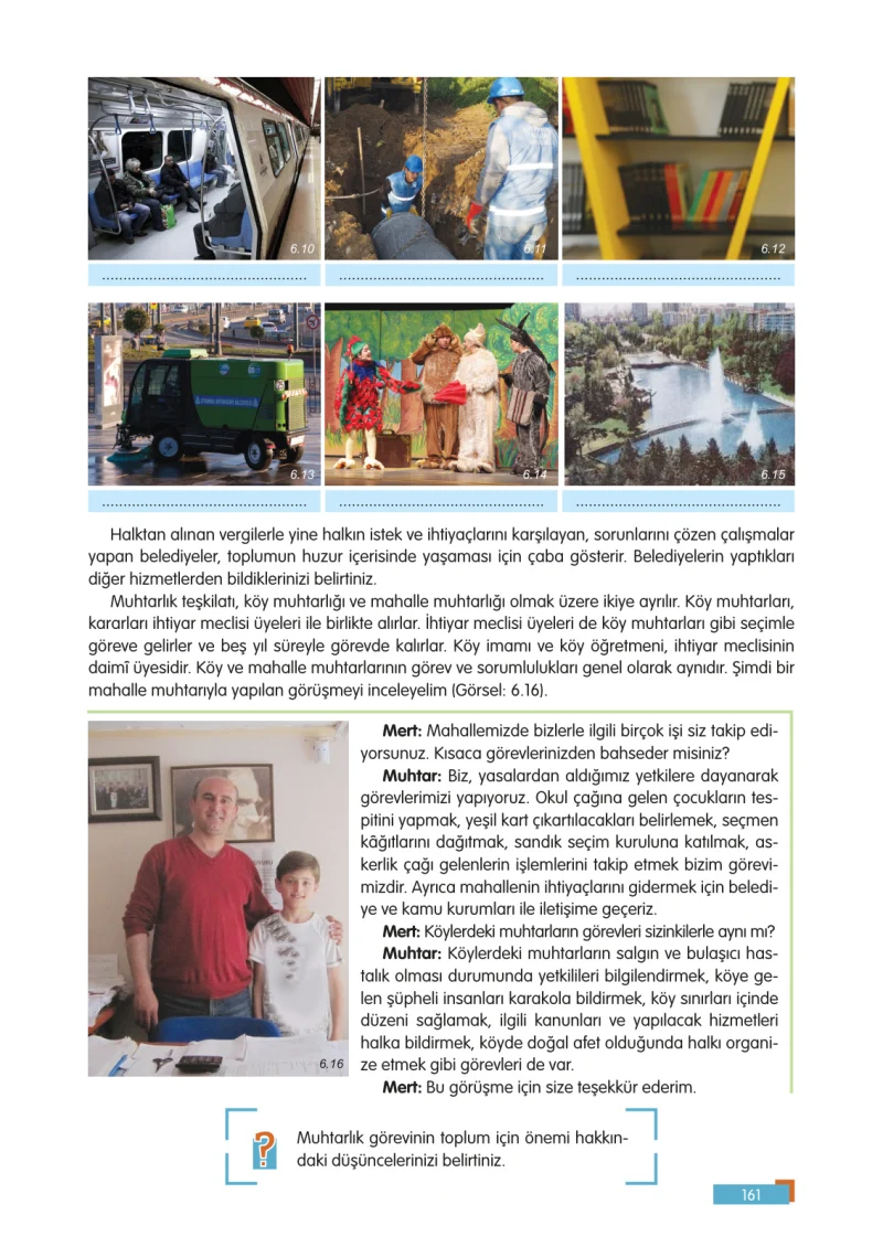 5. Sınıf Sosyal Bilgiler Ders Kitabı Cevapları E Kare Yayınları Sayfa 161