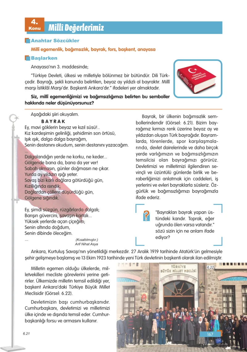 5. Sınıf Sosyal Bilgiler Ders Kitabı Cevapları E Kare Yayınları Sayfa 167